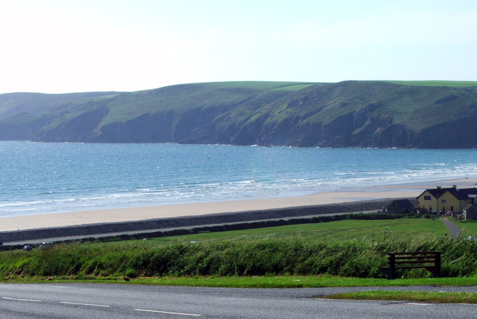 The view of Newgale Beach if you are driving the mile or so from our Holiday Cottages