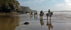 Ride along the sands at Druidstone Beach, Pembrokeshire from Nolton Riding Stables
