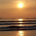 Newgale Beach in the evening - just a mile or so from Rochgate Cottages
